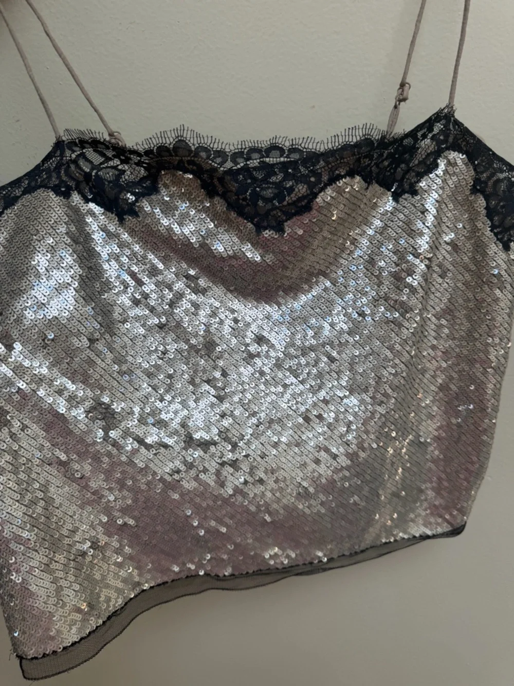 J. Crew Sequin Lace Satin Blouse